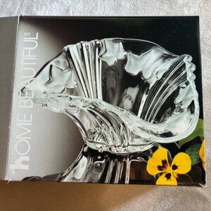 Patriotic Stars & Stripes Clear Glass Dish – NWT in Original Box